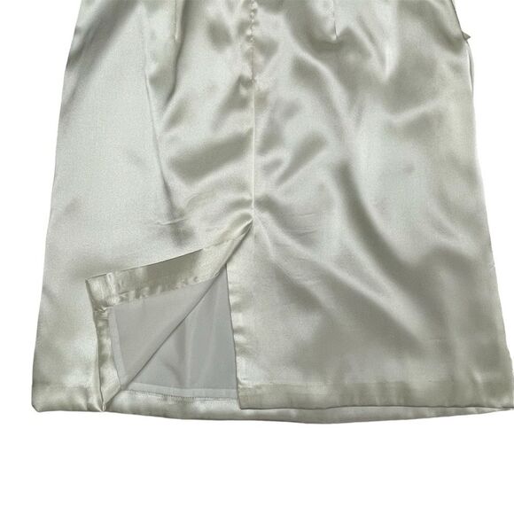 David’s Bridal Dress Ivory Pockets Strapless Short Women’s Size 6 - Picture 10 of 16